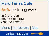 Hard Times Cafe on Urbanspoon