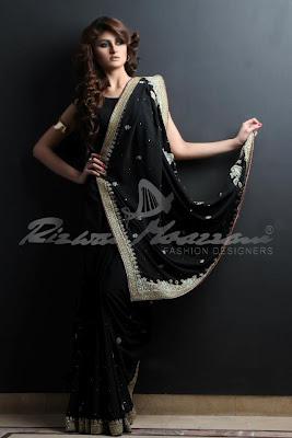 Pakistani Saree’s Fashion Trend, Latest Collection by Rizwan Moazzam