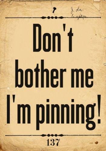 to pin or not to pin…