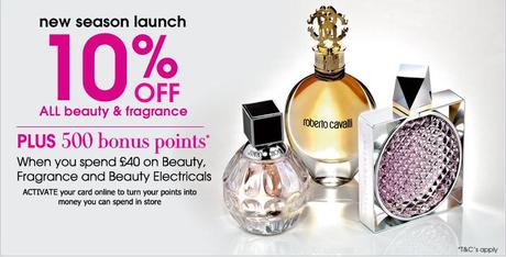 10% Off Beauty @Debenhams Until 11th March 2012!
