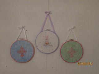 Embroidered Fabric Hoop Art