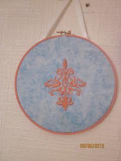 Embroidered Fabric Hoop Art