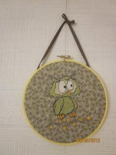 Embroidered Fabric Hoop Art