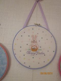 Embroidered Fabric Hoop Art