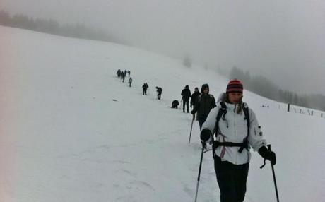 winter hiking german alps