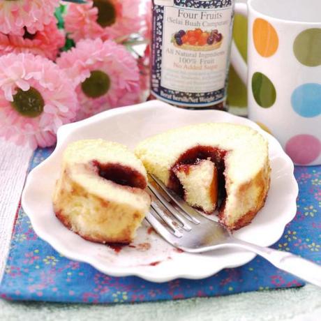 Swiss Roll With Mixed Berry Jam