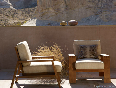 desert modern wood club chair