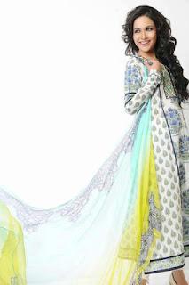 Shamaeel Sitara Premium Lawn 2012 Collection With Humaima Malik