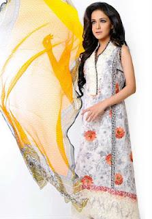 Shamaeel Sitara Premium Lawn 2012 Collection With Humaima Malik