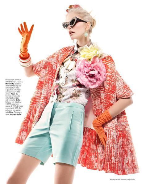 Dani Seitz in Candy Colour photographed by Benjamin Kanarek for VOGUE Portugal, April 2012