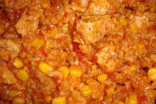 Recipe for Arroz con Pollo: Tex-Mex Style Spicy Rice with Chicken