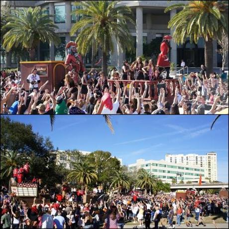 The usual Friday dinner and Gasparilla Fest :)