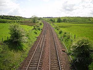 English: Train tracks