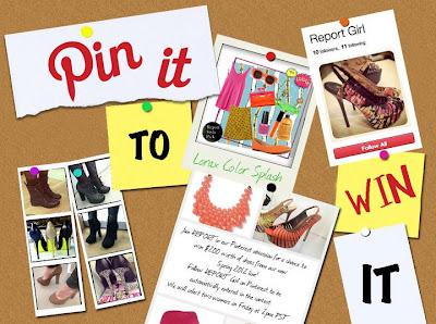 Report Shoes Pinterest Contest - WIN Two Pairs of Shoes