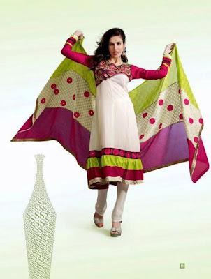 Gorgeous Embroidered Churidar & Anarkali Collection For Summer 2012