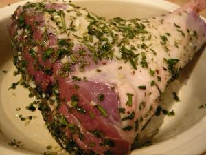 Grilled Lamb with Mint and Oregano