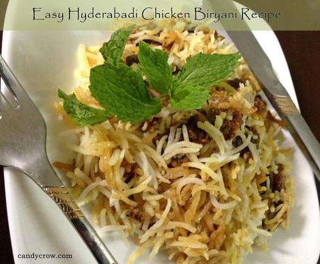 Easy Hyderabadi Chicken Biryani Recipe