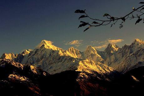 View of Panchachuli Peaks from Munsiyari