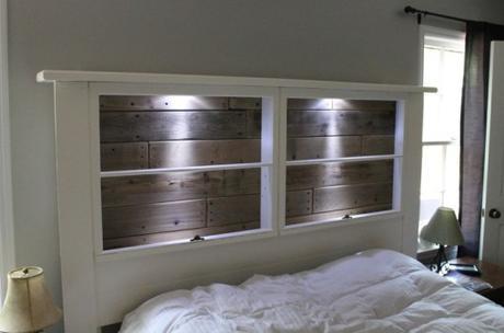 Top 10 Ways to Recycle and Transform Old Windows Old Windows Transformed Into a Headboard
