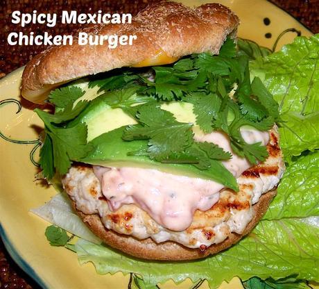 Spicy Mexican Chicken Burger
