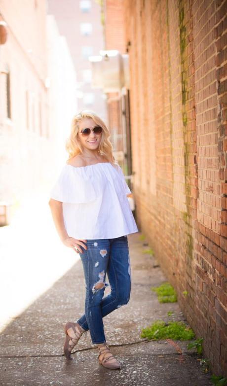 off the shoulder top for summer 