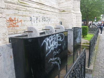 Urinating in Belgium: My Top Three Wee Wees in Brussels Urinals on the side of St. Catherine's Church