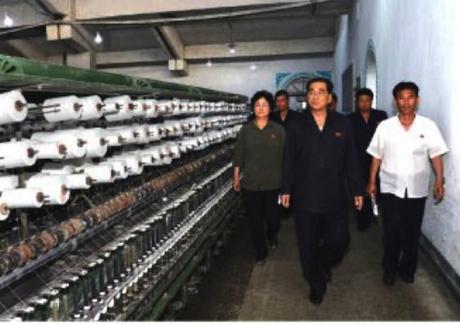 Pak Pong Ju Tours Factories in N. P’yo’ngan, medical sites in Pyongyang DPRK Premier Pak Pong Ju tours the knitting shop in the Sinu'iju Chemical Fiber Mill as published on the bottom left of page two of the WPK's daily newspaper Rodong Sinmun (Photo: Rodong Sinmun).