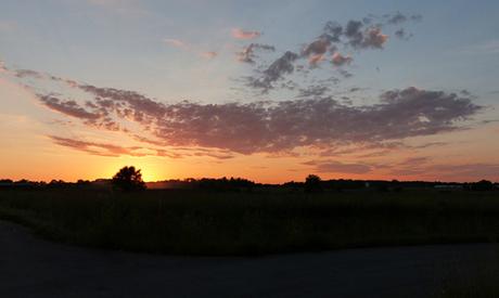 Sunset outside Lexington, Kentucky