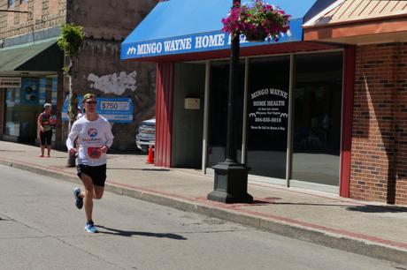 Mike Sohaskey finishing Hatfield McCoy Marathon 