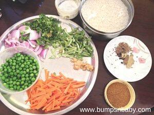 Vegetable Pulao for Babies and Kids (Easy Pressure Cooker Method)