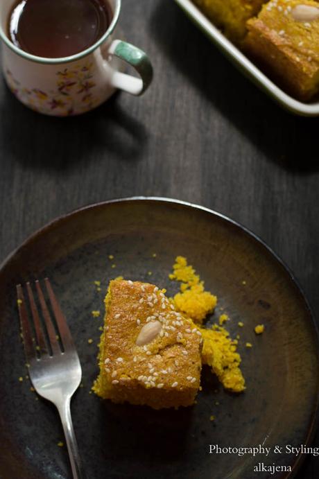 Lebanese Turmeric Cake 