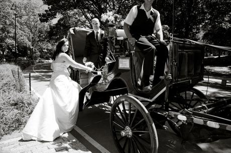 K&J central park wedding horse carriage