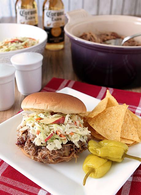Apple Cider and Brown Sugar Pulled Pork Barbecue