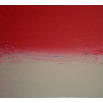 Mike Philbin - Introversions paintings - three new 50cm by 50cm smooth-smear abstracts....