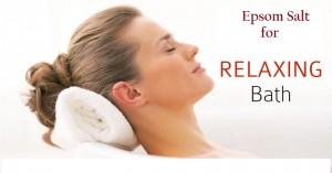 Epsom salt to relax your mind