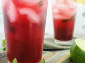 Pomegranate Fizz with Lime Mint
