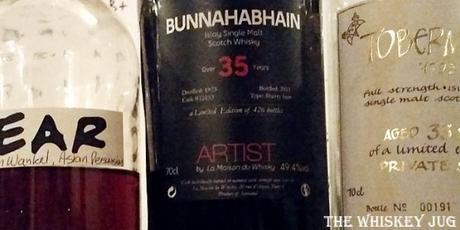 Bunnahabhain 35 Years label