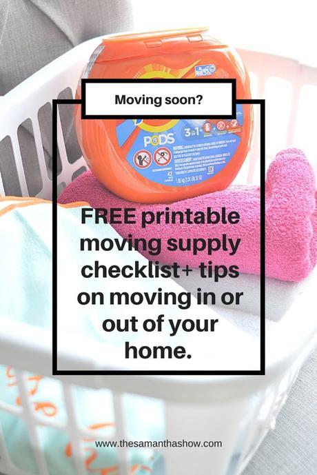 Cleaning tips when moving + FREE supply checklist printable