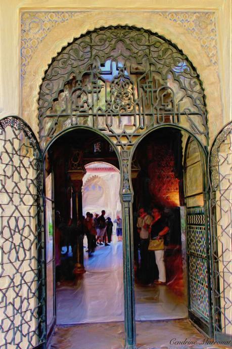 Door of Alcazar, Seville, Spain (Digital painting)