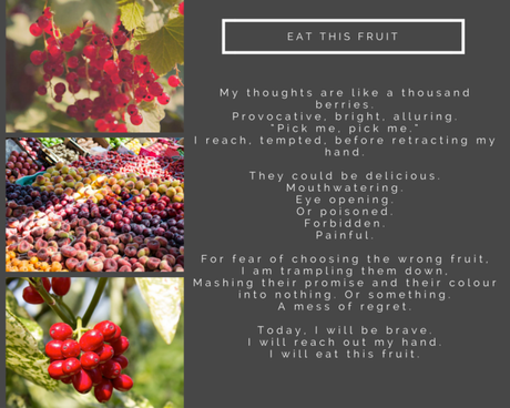 Six Cats and a Black Dog: Poetry: Eat this Fruit and Blank Slate
