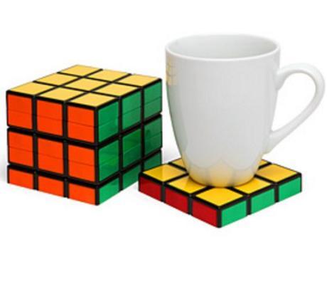 Rubik's Cube Drink Coasters