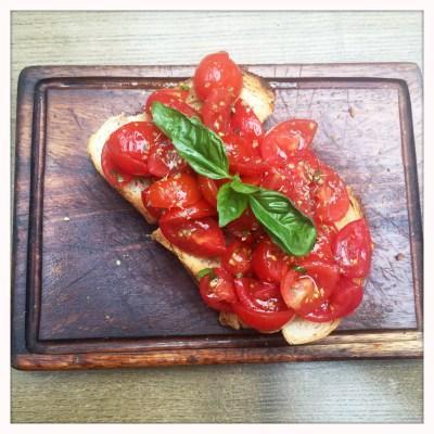 Bruschetta italian Osteria Glasgow 