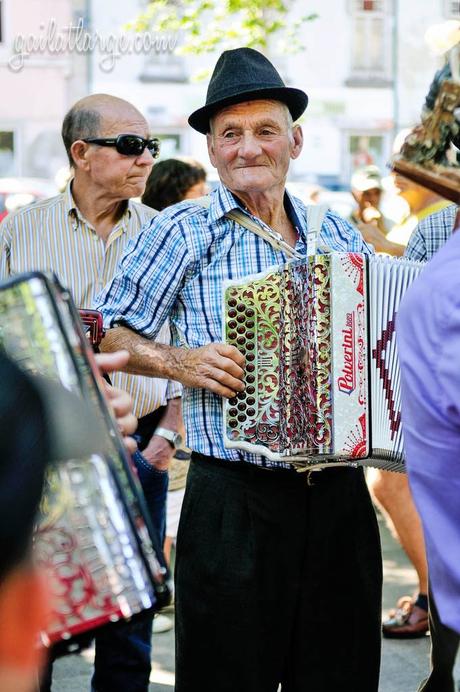 accordion player in Arcos de Valdevez, Portugal