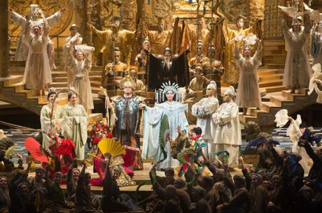 Marco Berti as Calaf & Nina Stemme as Turandot in the Finale to Act III (Met Opera)