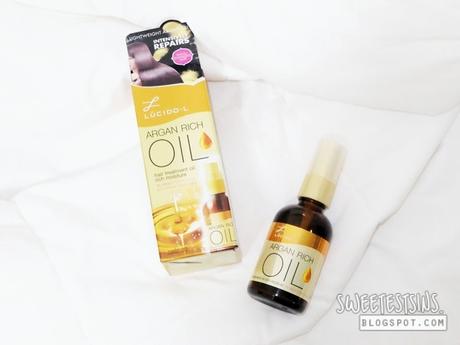 lucido-l argan rich oil hair treatment oil rich moisture