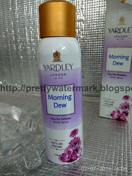 Review-Yardley London-Morning Dew Body Spray