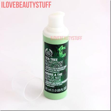 REVIEW- THE BODY SHOP TEA TREE BLEMISH FADE NIGHT LOTION