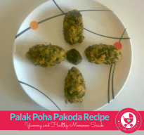 Palak Poha Pakoda Recipe