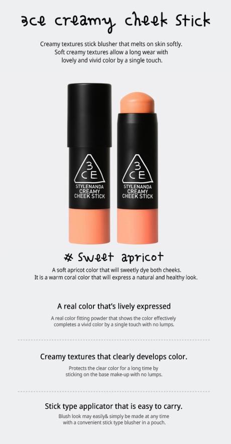 3CE 3 Concept Eyes Creamy cheek stick info