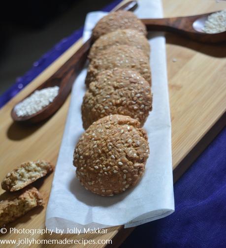 Toasted Sesame Barley Cookies, How to make Sesame Barley Cookies with Ginger